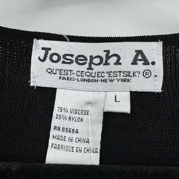 Joseph A. NWT  Staud Women's Black and Pink Blouse Size Large granny square - Picture 2 of 9